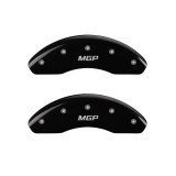 MGP 4 Caliper Covers Engraved Front & Rear MGP Black Finish Silver Char 2017 Fiat 124 Spider thumbnail 4