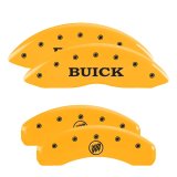 MGP 4 Caliper Covers Engraved Front Buick Rear Yellow Finish Black Char 2007 Buick Lucerne thumbnail 5