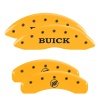 MGP 4 Caliper Covers Engraved Front Buick Rear Yellow Finish Black Char 2007 Buick Lucerne thumbnail 8