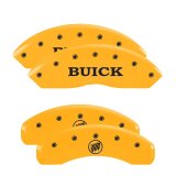 MGP 4 Caliper Covers Engraved Front Buick Rear Yellow Finish Black Char 2008 Buick Lucerne thumbnail 6