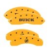 MGP 4 Caliper Covers Engraved Front Buick Rear Yellow Finish Black Char 2008 Buick Lucerne thumbnail 8