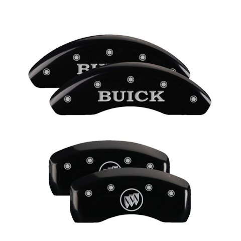 MGP 4 Caliper Covers Engraved Front Buick Rear Black Finish Silver Char 2017 Buick Cascada thumbnail 6