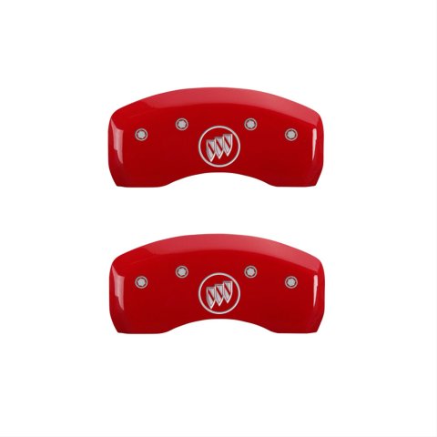 MGP 4 Caliper Covers Engraved Front Buick Rear Red Finish Silver Char 2017 Buick Cascada thumbnail 2