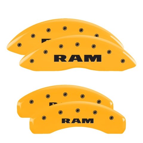 MGP 4 Caliper Covers Engraved Front Buick Rear Yellow Finish Black Char 2018 Buick Envision thumbnail 4