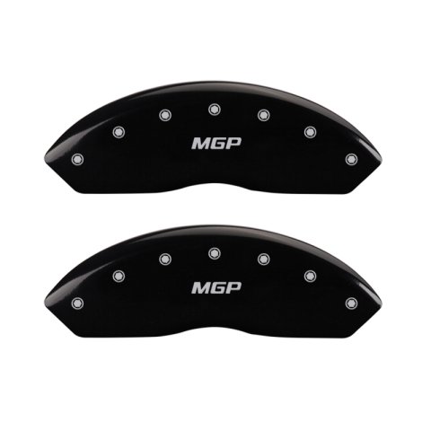MGP 4 Caliper Covers Engraved Front & Rear MGP Black Finish Silver Char 2017 Buick Envision thumbnail 8