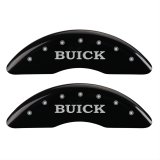MGP 4 Caliper Covers Engraved Front Buick Rear Black Finish Silver Char 2016 Buick Regal thumbnail 1