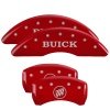 MGP 4 Caliper Covers Engraved Front Buick Rear Buick Shield Red Finish Silver Char 2015 Buick Regal thumbnail 9