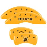 MGP 4 Caliper Covers Engraved Front Buick Rear Yellow Finish Black Char 2015 Buick Regal thumbnail 2