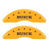 MGP 4 Caliper Covers Engraved Front Buick Rear Yellow Finish Black Char 2015 Buick Regal thumbnail 3