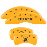 MGP 4 Caliper Covers Engraved Front Buick Rear Yellow Finish Black Char 2015 Buick Regal thumbnail 8