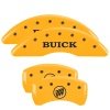 MGP 4 Caliper Covers Engraved Front Buick Rear Yellow Finish Black Char 2015 Buick Regal thumbnail 9