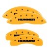 MGP 4 Caliper Covers Engraved Front & Rear Hummer Yellow Finish Black Char 2005 Hummer H2 thumbnail 6