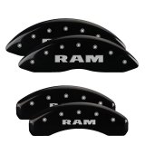 MGP 4 Caliper Covers Engraved Front & Rear Ram Black Finish Silver Char 2019 Ram 1500 thumbnail 1
