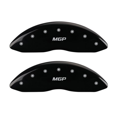 MGP 4 Caliper Covers Engraved Front & Rear MGP Black Finish Silver Characters 2018 Tesla S thumbnail 4