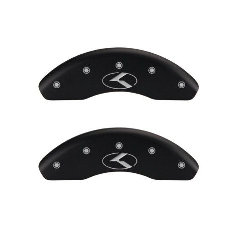 MGP 4 Caliper Covers Engraved Front & Rear MGP Red Finish Silver Characters 2018 Tesla S thumbnail 7