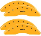 MGP 4 Caliper Covers Engraved Front & Rear 2019+ Ram 2500/3500 Yellow Finish Black MGP Logo thumbnail 4