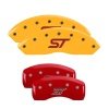 MGP 4 Caliper Covers Engraved Front & Rear ST Logo Red Finish Silver Char 2021 Ford Explorer thumbnail 3