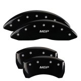 MGP 4 Caliper Covers Engraved Front/Rear 18-19 Buick Regal Sportback Black Finish Silver Characters thumbnail 1