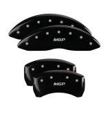 MGP 4 Caliper Covers Engraved Front/Rear 18-19 Buick Regal Sportback Black Finish Silver Characters thumbnail 4