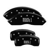 MGP 4 Caliper Covers Engraved Front Cobra Engraved Rear Snake Black finish silver ch thumbnail 3