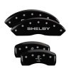 MGP 4 Caliper Covers Engraved Front Shelby Engraved Rear Tiffany Snake Black finish silver ch thumbnail 8