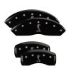 MGP 4 Caliper Covers Engraved Front & Rear Tiffany Snake Black finish silver ch thumbnail 8