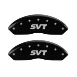 MGP 4 Caliper Covers Engraved Front & Rear SVT Black finish silver ch thumbnail 1