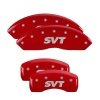 MGP 4 Caliper Covers Engraved Front & Rear SVT Red finish silver ch thumbnail 6