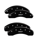 MGP 4 Caliper Covers Engraved Front & Rear MGP Black finish silver ch thumbnail 3