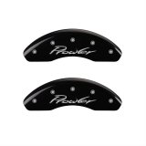 MGP 4 Caliper Covers Engraved Front & Rear Prowler Black finish silver ch thumbnail 1