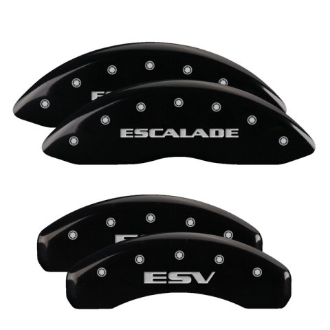 MGP 4 Caliper Covers Engraved Front & Rear MGP Black finish silver ch thumbnail 2