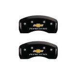 MGP 4 Caliper Covers Engraved Front & Rear Chevy racing Black finish silver ch thumbnail 6