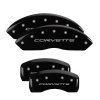 MGP 4 Caliper Covers Engraved Front & Rear C5/Corvette Black finish silver ch thumbnail 5
