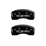 MGP 4 Caliper Covers Engraved Front C5/Corvette Engraved Rear C5/Z06 Black finish silver ch thumbnail 2