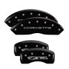 MGP 4 Caliper Covers Engraved Front C5/Corvette Engraved Rear C5/Z06 Black finish silver ch thumbnail 8