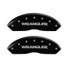 MGP Front set 2 Caliper Covers Engraved Front WRANGLER Black finish silver ch thumbnail 7