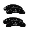MGP 4 Caliper Covers Engraved Front & Rear Oval logo/Ford Black finish silver ch thumbnail 5