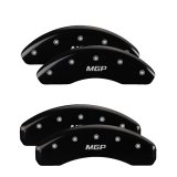 MGP 4 Caliper Covers Engraved Front & Rear MGP Black finish silver ch thumbnail 3