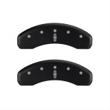 MGP 4 Caliper Covers Engraved Front Lincoln Engraved Rear Star logo Black finish silver ch thumbnail 2