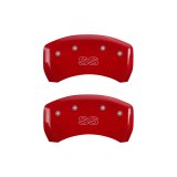 MGP 4 Caliper Covers Engraved Front & Rear Classic/SS Red finish silver ch thumbnail 5