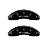 MGP 4 Caliper Covers Engraved Front & Rear Vtech Black finish silver ch thumbnail 7