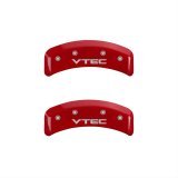MGP 4 Caliper Covers Engraved Front & Rear Vtech Red finish silver ch thumbnail 1