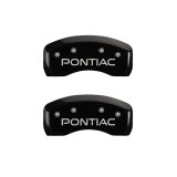 MGP 4 Caliper Covers Engraved Front & Rear Pontiac Black finish silver ch thumbnail 9