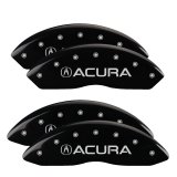 MGP 4 Caliper Covers Engraved Front & Rear Acura Black finish silver ch thumbnail 6