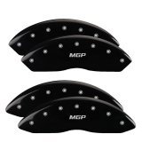 MGP 4 Caliper Covers Engraved Front & Rear MGP Black finish silver ch thumbnail 3