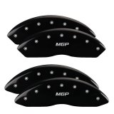 MGP 4 Caliper Covers Engraved Front & Rear MGP Black finish silver ch thumbnail 6