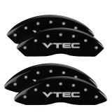 MGP 4 Caliper Covers Engraved Front & Rear Vtech Black finish silver ch thumbnail 3