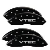 MGP 4 Caliper Covers Engraved Front & Rear Vtech Black finish silver ch thumbnail 7