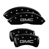 MGP 4 Caliper Covers Engraved Front & Rear GMC Black finish silver ch thumbnail 5