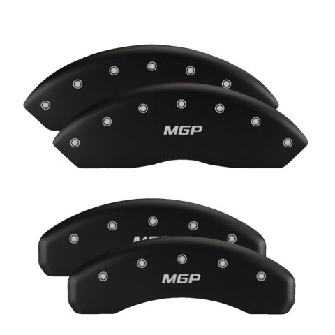 MGP 4 Caliper Covers Engraved Front & Rear Silverado style/SS Red finish silver ch thumbnail 6